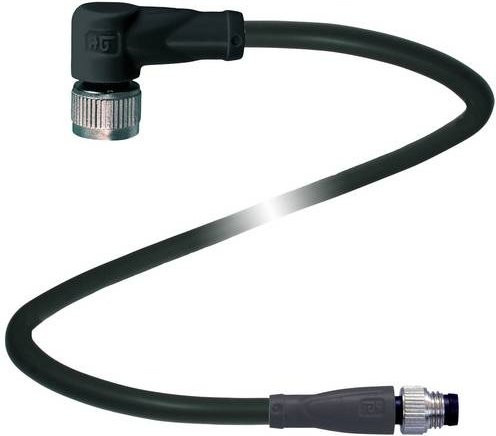 Pepperl+Fuchs 224650 Sensor-Aktor-Steckverbinder konfektioniert, 3-polig, schwarz, Länge: 1 m - Bild 1