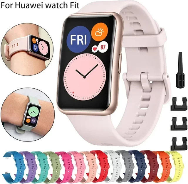 Uhrenarmband Silikon, Huawei Watch Fit, Tonal Schnalle - Bild 1