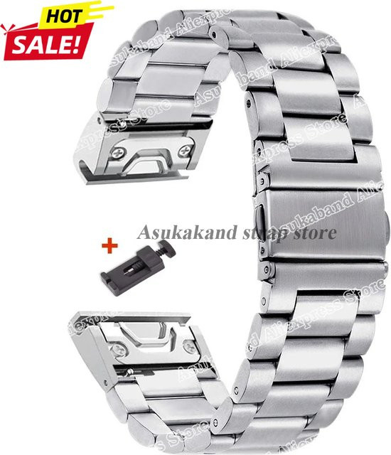 asukaband Uhrenarmband Edelstahl, Silber, Unisex - Bild 1