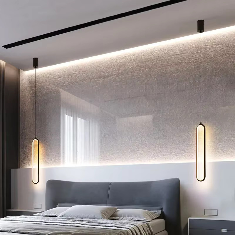 TRAZOS Nordische LED-Pendelleuchte in U-Form aus Metall mit verstellbarem Kabel für Esszimmer, Küche und Schlafzimmer - Bild 2