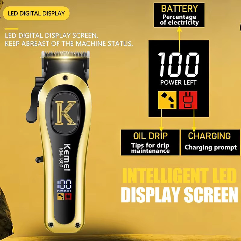 Kemei KM-1800 Haarschneidemaschine, Gold, Unisex - Bild 2
