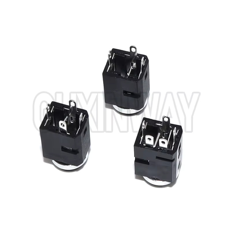 GUXINWAY 5er Set 3,5 mm Audio Kopfhörer Stecker PJ-341 Vertikale Buchse mit Schraube, Schwarz - Bild 2