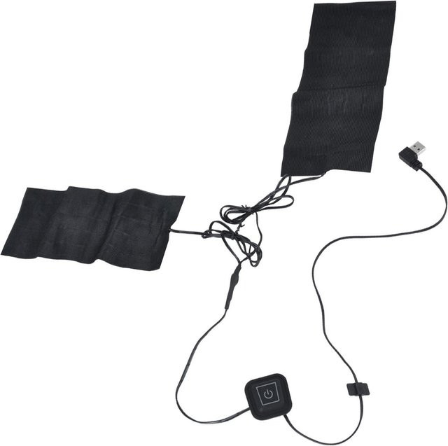 Fishine 2 in 1 Elektrische Heizmatte für Nacken und Lenden als Weste, 5V USB, Schwarz - Bild 1