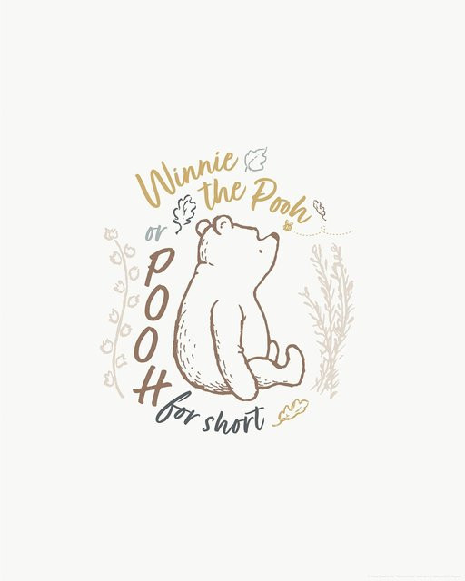 Komar Disney Winnie the Pooh Wandbild Paper Poster Beige B: 40 cm, H: 50 cm - Bild 1