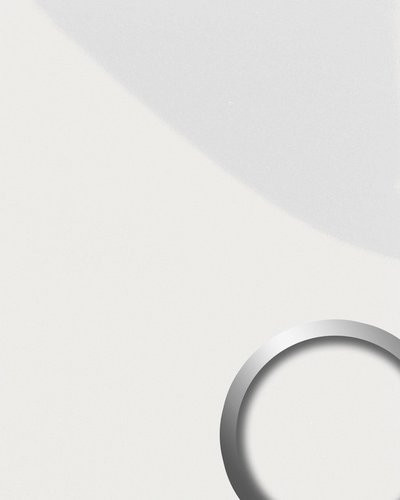 wallface Dekorpaneele in Metalloptik, glatt, Farbe: Weiss - Bild 1