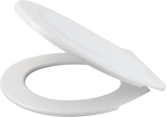 Alcadrain A3553 WC-Sitz Basic Antibacterial in Weiß, oval, B: 48,0 cm, T: 41,0 cm, H: 5,0 cm - Bild 1