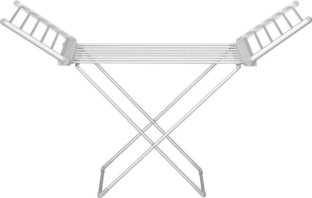 Beheizbarer elektrischer Wäscheständer von HOMCOM, klappbarer Wäschetrockner aus Aluminium in Silber und Weiß, B/T/H: 144 x 53 x 91 cm - Bild 1