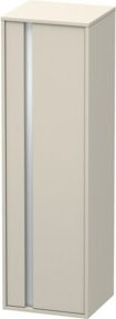 Duravit Hochschrank Ketho in Taupe mit Glasfachböden, B/T/H: 40 x 36 x 132 cm, Tür rechts - Bild 1