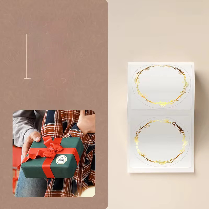 Niimbot Transparentes Merry Weihnachten Etikettenband für Label, Kabel und Preisschilder - Bild 2