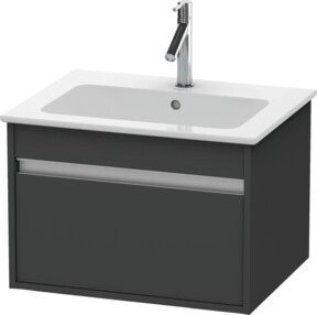 Duravit Waschtischunterschrank Ketho wandhängend in Grau Matt, B/T: 60 x 47,5 cm - Bild 1
