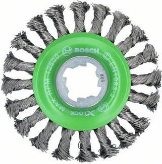 Bosch Scheibenbürste Heavy for Inox X-LOCK, gezopft, rostfrei, Durchmesser: 115 mm, Stärke: 0,5 mm - Bild 1
