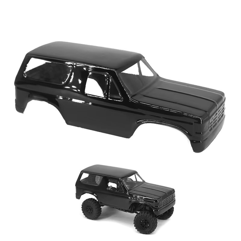 TIMEA RC Crawler Kunststoff-Karosserie, Schwarz, 1:30 - Bild 2