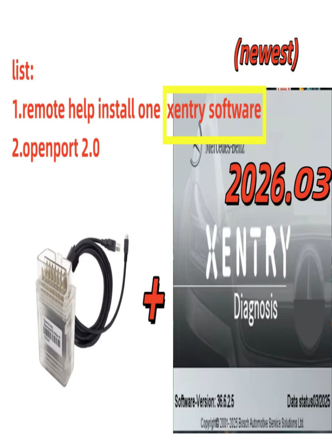 Xentry 2026.3 Mercedes-Benz Diagnosesoftware Vollversion inklusive Openport J2534 zur Ferninstallation und -aktivierung - Bild 6