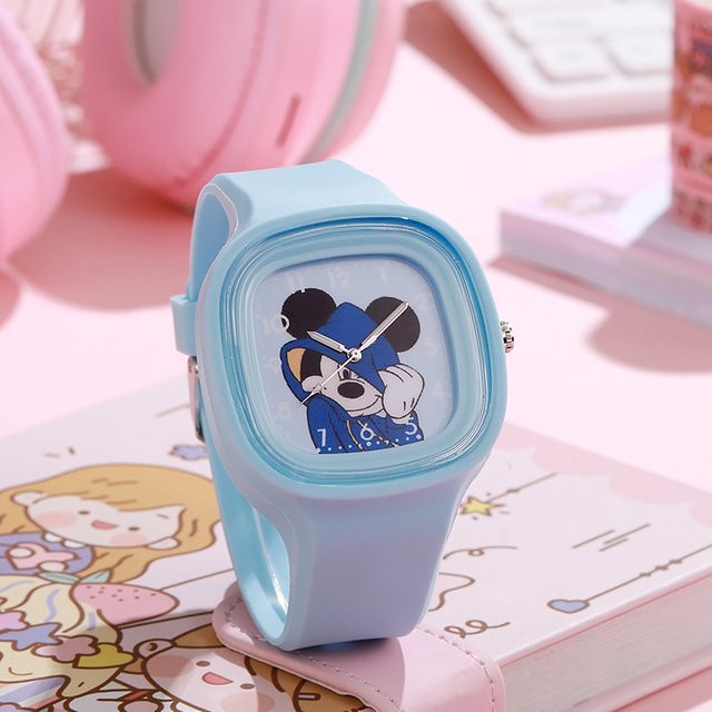 Disney Kinder Uhr, Quarzuhr, Blau, Eckig, Kunststoff - Bild 1