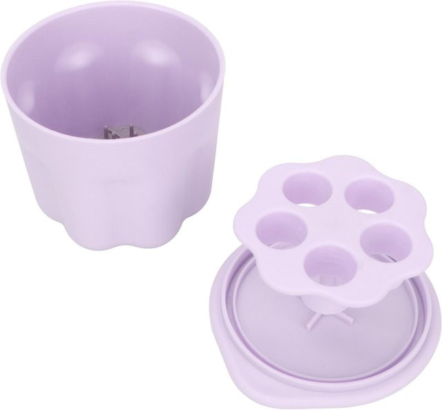Koogeelife Make-up Pinsel Reinigungsbox aus Silikon, Lila - Bild 1
