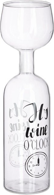 Relaxdays Weinflaschenglas aus Glas in Transparent mit 750 ml - Bild 1