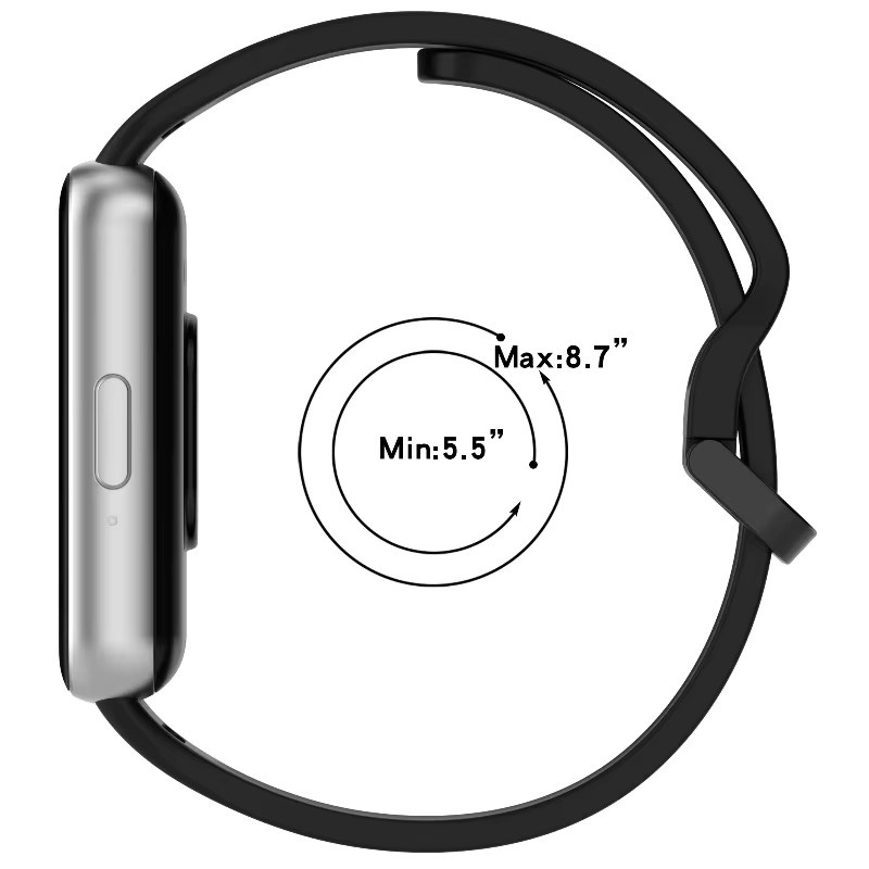 Samsung Silikonarmband + Hülle Kit für Galaxy Fit 3, Schwarz, Unisex - Bild 3