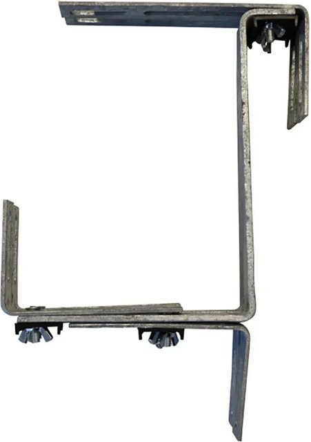 Siena Garden Blumenkastenhalter Gigant in Silber aus Metall, Durchmesser: 29 cm, Höhe: 23 cm - Bild 1