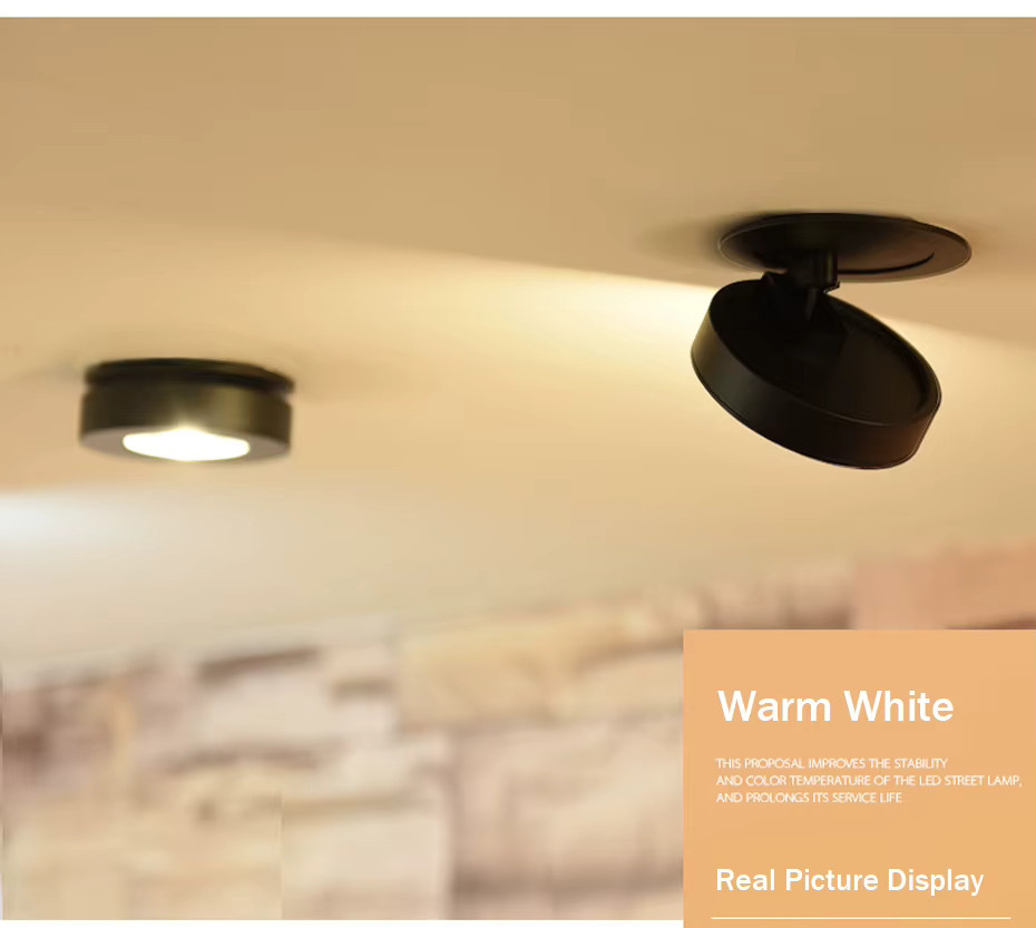 ONDENN LED-Downlight-Strahler rund in Schwarz, 10 W dimmbar, warmweißes Licht für Innenbeleuchtung im Badezimmer und Wohnzimmer - Bild 1