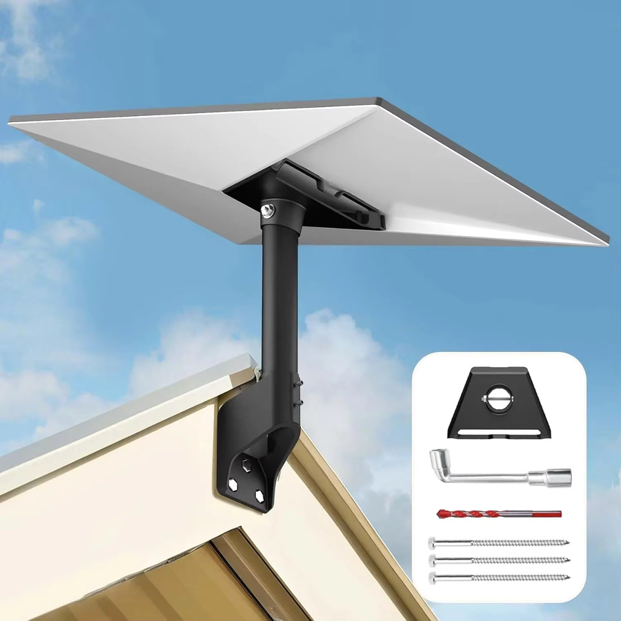 Starlink Gen3/V3 Standard Dish 360 Grad drehbares Dach- und Wandmontage-Set mit kurzer Stangenhalterung in Schwarz - Bild 4