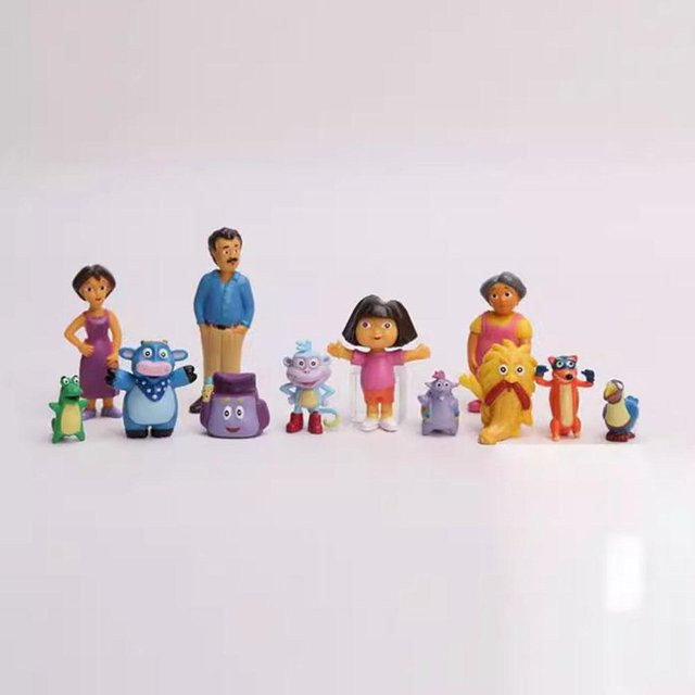 Dora The Explorer Anime PVC Mini GK Modell, Actionfigur, 12-teiliges Set, ab 14 Jahren - Bild 1