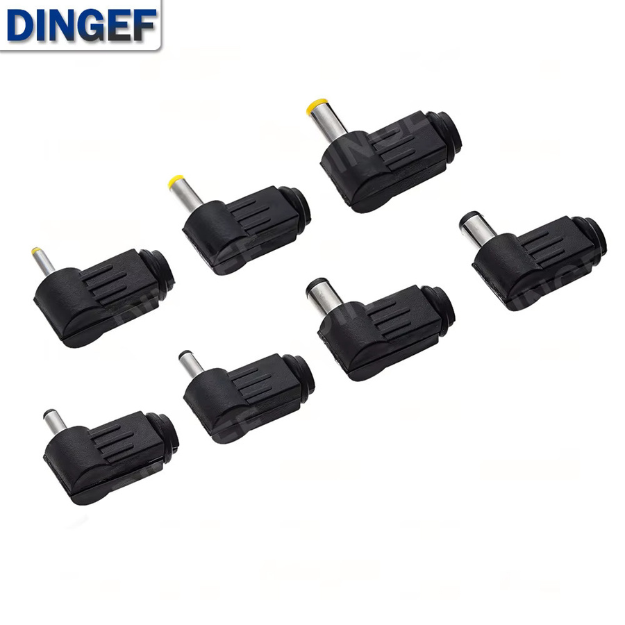 DNIGEF 5 Stück DC-Stecker 90-Grad-Winkel in Schwarz als Schweißdraht-Typ für verschiedene Anschlussgrößen - Bild 4