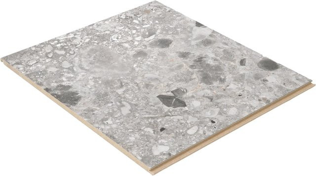 Egger Laminatmuster NatureSense Aqua ELF021 Triestino Terrazzo in Grau, Breite: 29,7 cm, Höhe: 32,7 cm - Bild 1