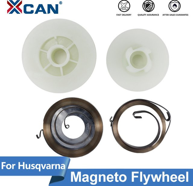 Xcan 3er-Set Elektrische Kettensägen-Starterscheiben mit 2 Federn passend für 4500 5200 5800 45cc 52cc 58cc Kettensägen Ersatzteile - Bild 1