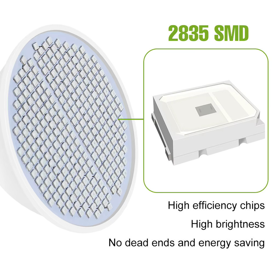 NJHIKG 20W LED Pflanzenlampe E27 Vollspektrum Grow Light für Indoor Anbau von Blumen, Tomaten und Gemüse, Weiß - Bild 1