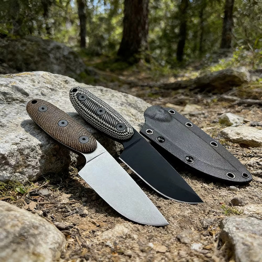 ESEE Hochhärte-Geradmesser in Weiß für EDC, Camping und Outdoor-Aktivitäten - Bild 2