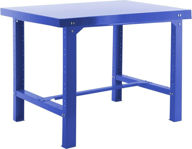 PROREGAL Werkbank Buffalo aus Metall in Blau mit einer Traglast von 600 kg, H x B x T: 83 x 120 x 73 cm - Bild 1