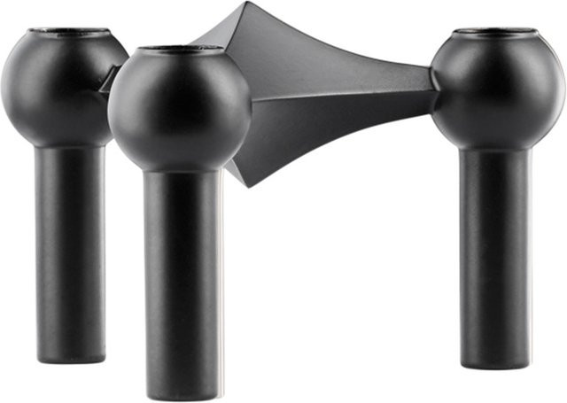 STOFF Nagel Kerzenhalter für Kegelkerzen aus Metall in Schwarz - Bild 1