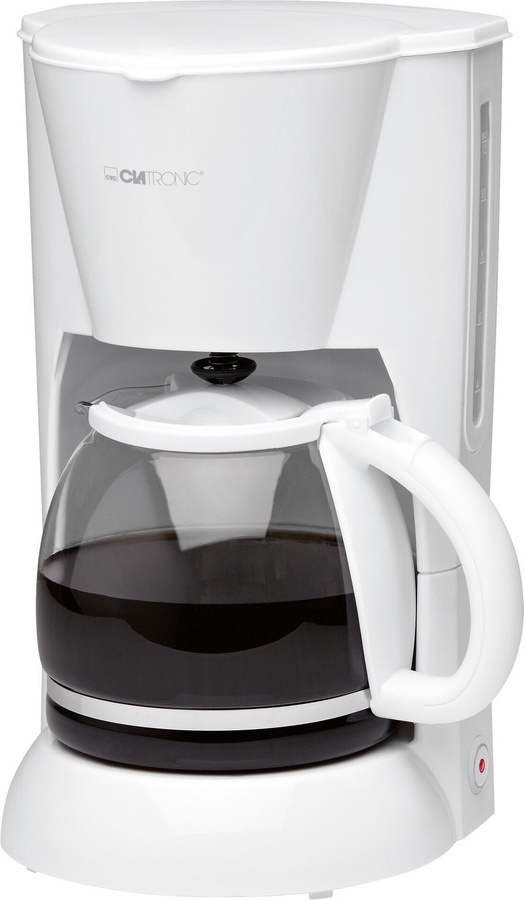Clatronic Kaffeemaschine KA 3473 weiß, 900W, für 12-14 Tassen (ca. 1,5 Liter) mit Nachtropfsicherung und herausnehmbarem Filtereinsatz - Bild 1