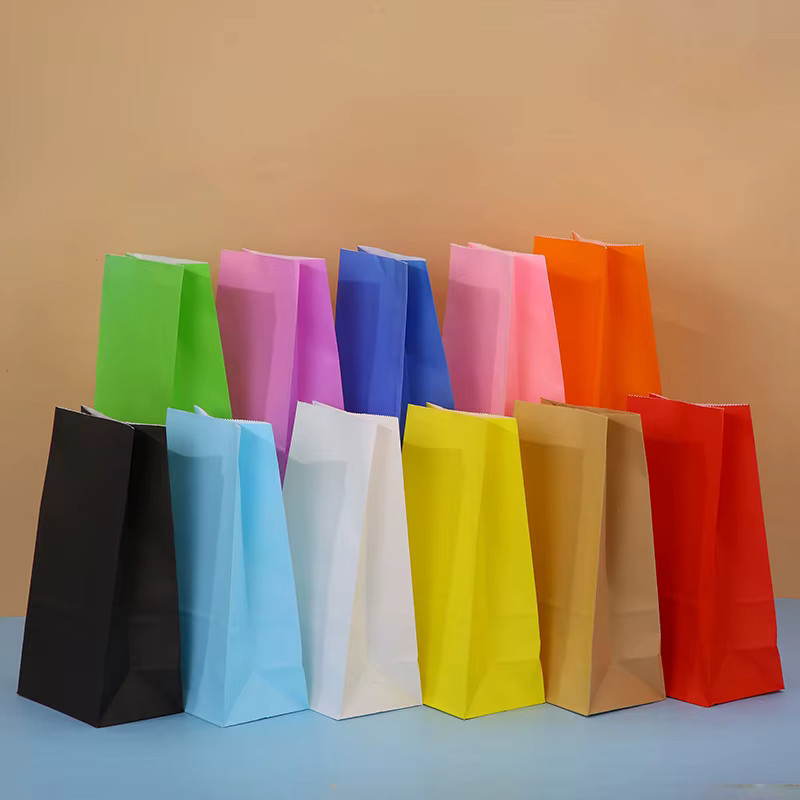 Casame Geschenktüte aus Papier mit bunten Punkten und Streifen in Mehrfarbig und Braun für Party, Hochzeit oder Geburtstag - Bild 2