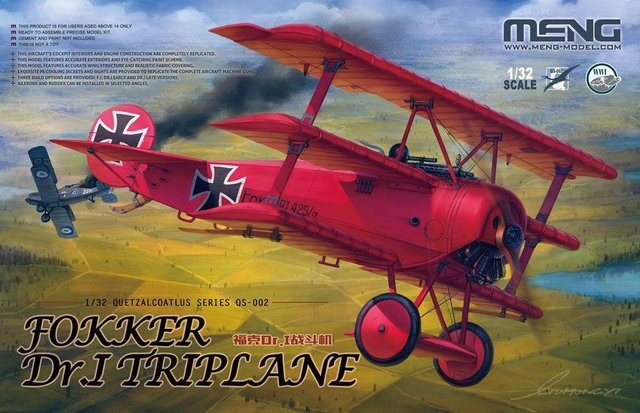 MENG Fokker Dr.I Triplane, Modell, 1:32, ab 14 Jahren - Bild 1