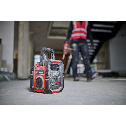 Einhell Akku-Radio TE-CR 18 Li Baustellenradio mit DAB+, FM, Bluetooth, USB und AUX in Rot/Schwarz - Bild 7