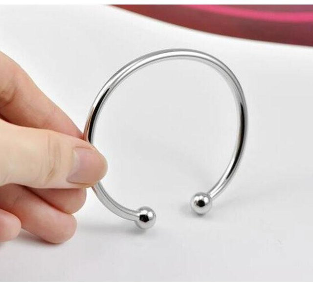 Armband 925 Sterling Silber, Offene Manschette, Damen - Bild 1