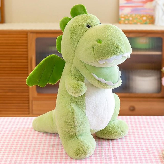 Binchi Keji Travel Dinosaurier Plüschtier, grün, 35cm, ab 12 Jahre - Bild 1