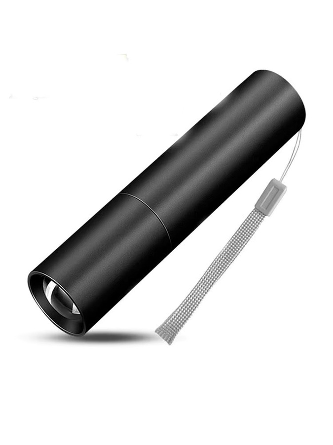 ESMARTER Mini-Teleskop-Zoom-Taschenlampe in Schwarz, USB wiederaufladbar, wasserdicht mit 3 Lichtmodi - Bild 7