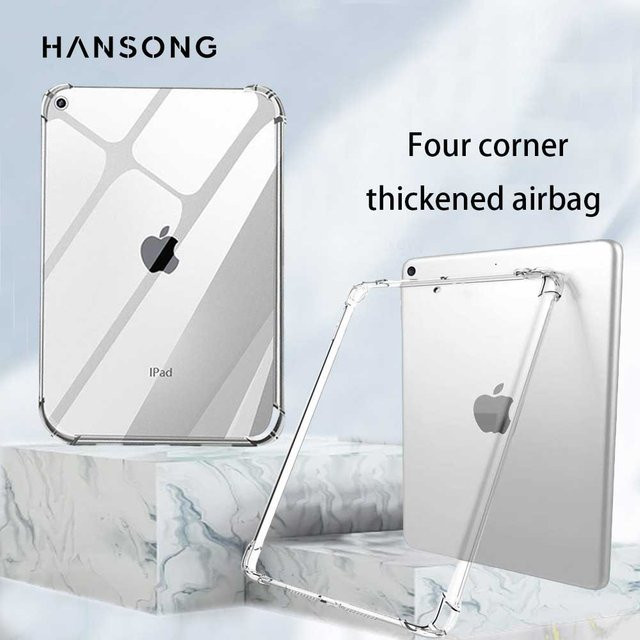Transparente TPU-Silikonhülle von Hansong für iPad Air, iPad Pro, iPad 10/9/8/7/6/5 Gen, iPad Air 4/5, iPad 10,9, iPad 3, 10,5 und iPad Mini 6/7 - Bild 1