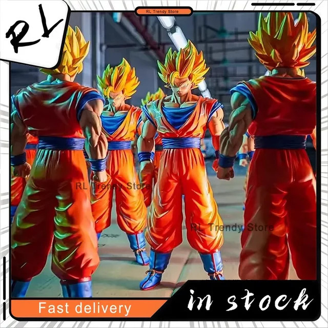 Bandai Dragon Ball Son Goku Super Saiyajin 1 & 2 Anime Figur, 30 cm - Bild 1