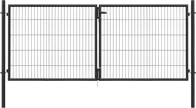 FLORAWORLD Doppelflügeltor Classic aus Stahl in Anthrazit, B: 300 cm, H: 75 cm - Bild 1