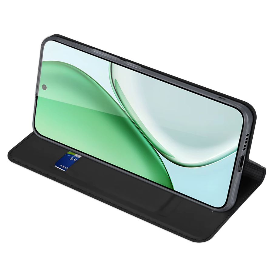 DUX DUCIS PU-Leder Flip Case Wallet mit Kartenfach für HONOR Magic8 Lite, Magic8 Pro, Magic7 und Magic6 in Schwarz - Bild 4