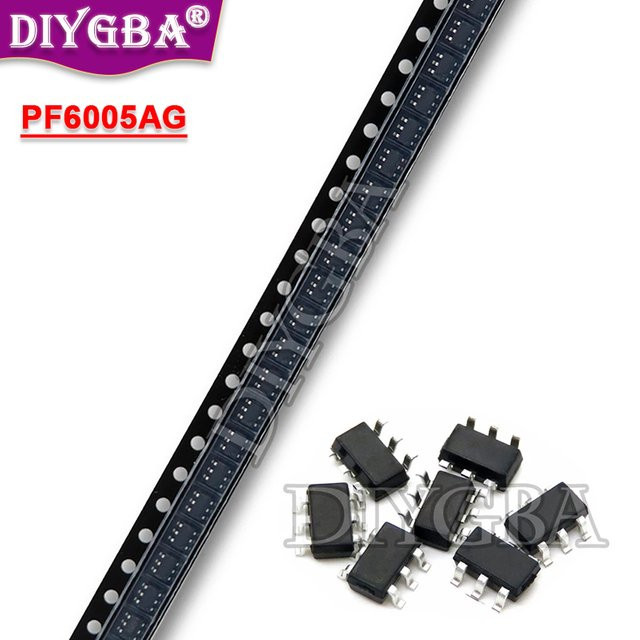DIYGBA PF6005AG 6005A SOT23-6 Transistor in Schwarz, 10 Stück - Bild 1