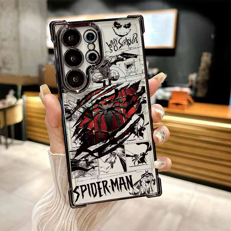Hero Spider-Man Handyhülle für Samsung Galaxy S26 S25 S24 S23 S22 S21 S20 (Edge, Ultra, Plus, FE, Lite), sturzsicher, mehrfarbig - Bild 3
