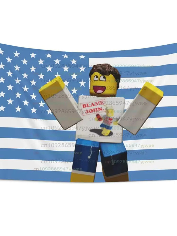 John Shedletsky Wandteppich mit amerikanischer Flagge, Mehrfarbig, Rechteckig - Bild 2
