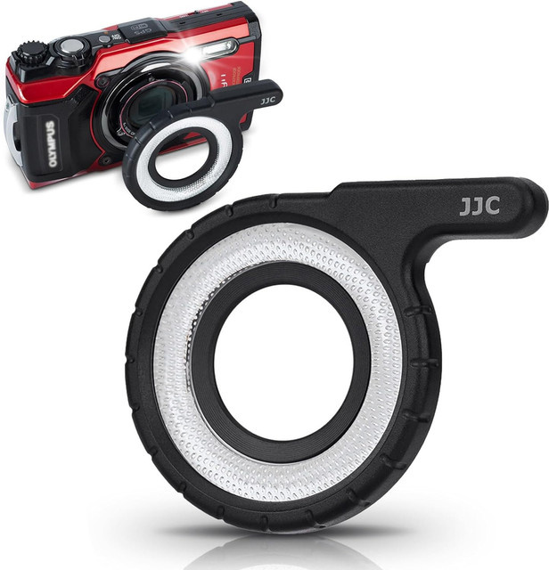 JJC LED-Lichtleiterring als Ersatz für den Olympus LG-1 Makro-Ringlichtblitz für Olympus Tough TG-7 TG-6 TG-5 TG-4 TG-3 TG-2 TG-1 - Bild 1