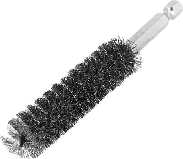 Vibratite Edelstahl Drahtbürste für elektrische Bohrer, Silber, 8-19mm - Bild 1