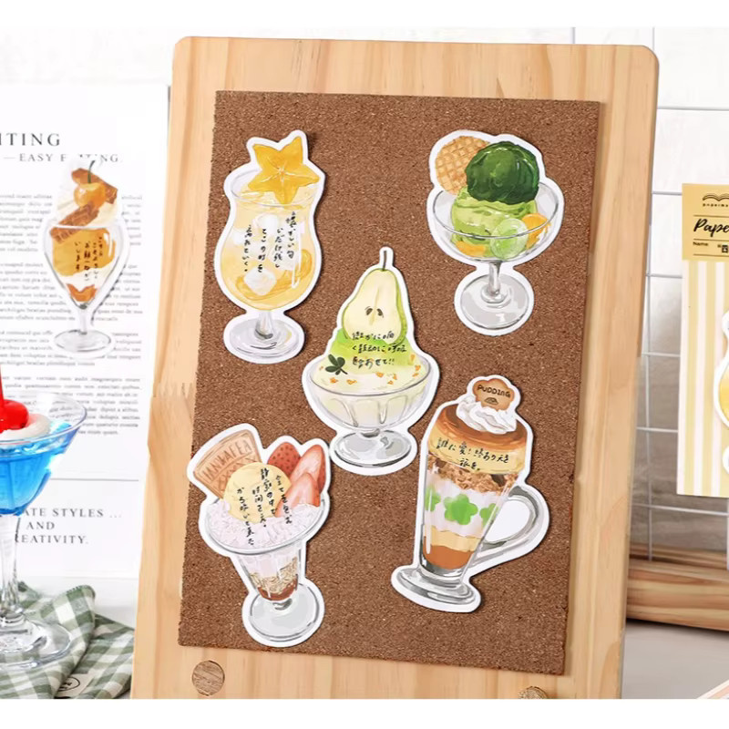 Kawaii Notizblock Parfait Cup Serie liniertes Briefpapier in Multicolour - Bild 2