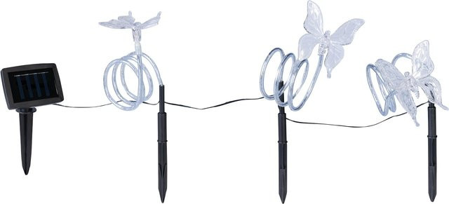 Solar-LED-Gartenstecker-Set Schmetterling - Bild 1